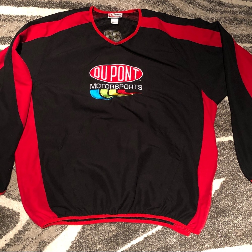 DuPont nascar 24 Jeff Gordon pullover wind break jacket sz xl